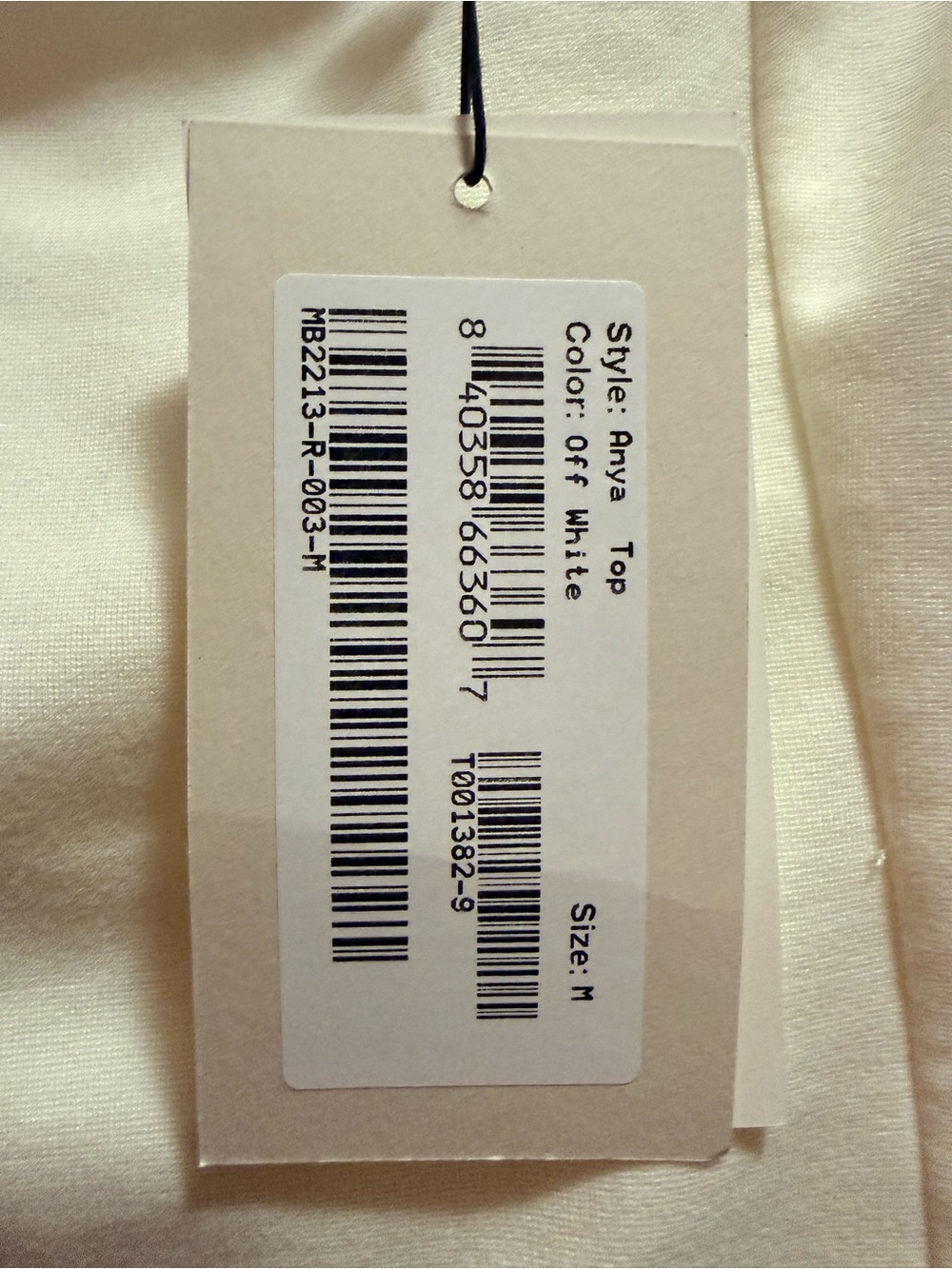 NWT Marcella NYC Off-White Square Neck Corset Tank Top - Size M - Picture 5 of 7